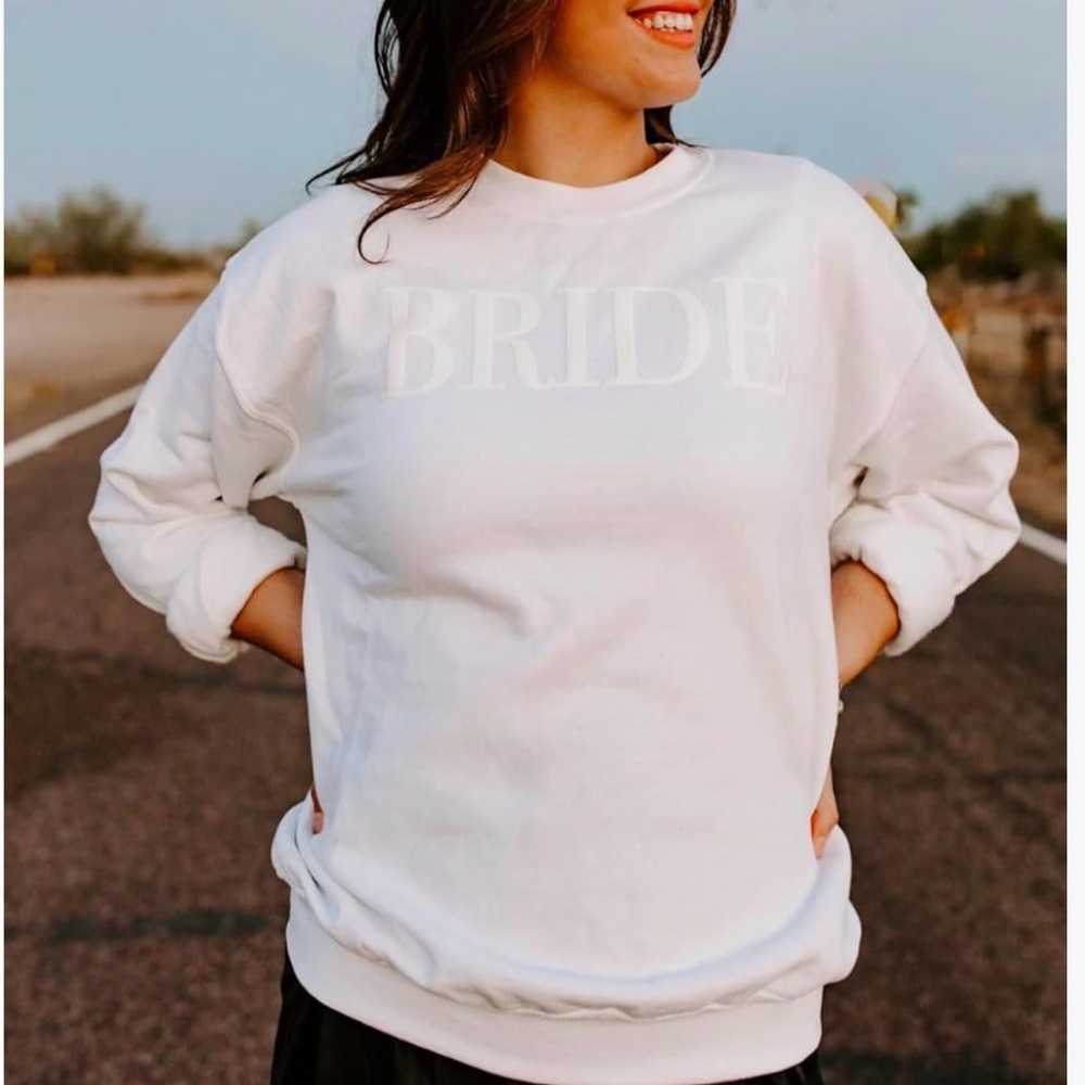 Gildan White Bride Sweatshirt